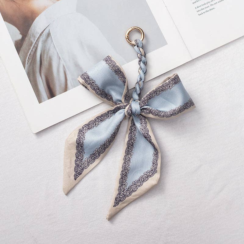 Elegant Satin Scarf Bow Bag Charms DP25D678