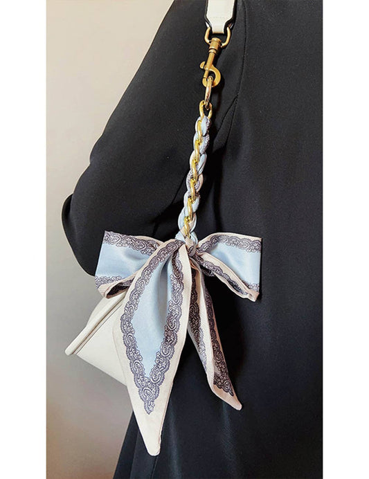 Elegant Satin Scarf Bow Bag Charms DP25D678