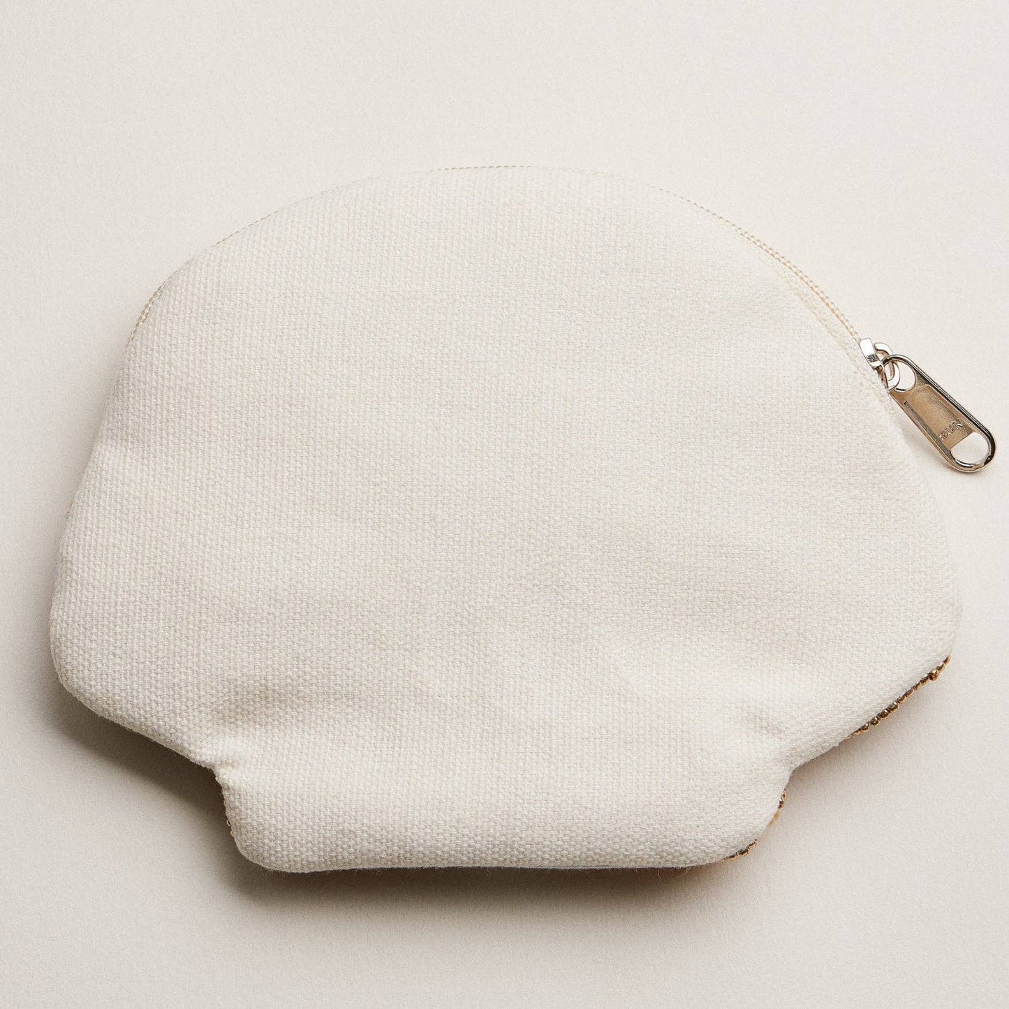 Seashell Beaded Coin Purse with Pearl Accent