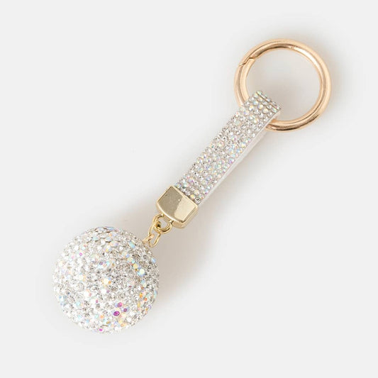 Pave Sphere Bag Charm