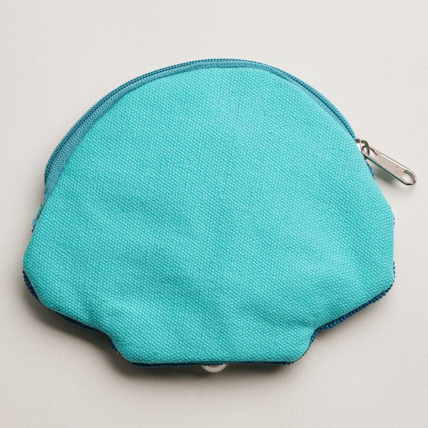 Seashell Beaded Coin Purse with Pearl Accent