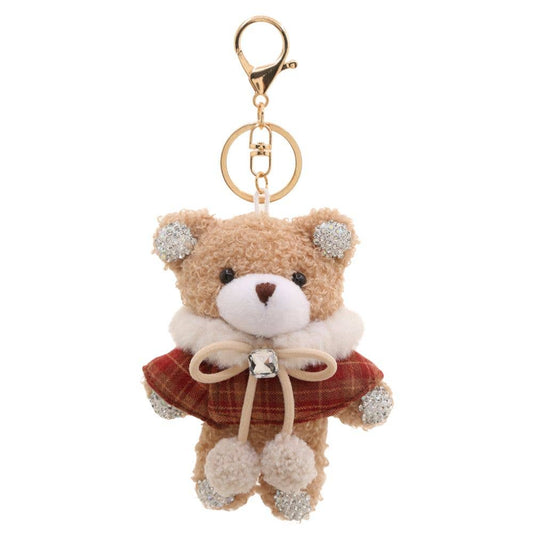 WINTER TEDDY BEAR KEYCHAIN